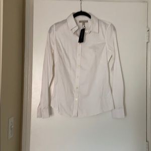 White button down